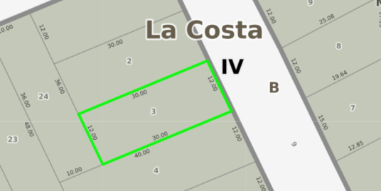 LOTE 12X30 – VENTA – OPORTUNIDAD!