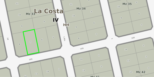 Lote 20×40 – PLAYA GRANDE – VENTA