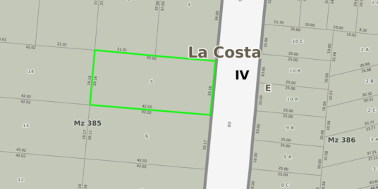 Lote 19×42 – VENTA